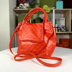 着用2回 GHERARDINI 名作 2way トートバッグ ソフティ