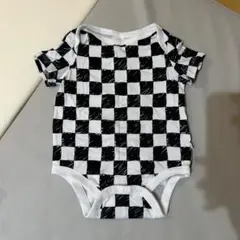 baby GAP チェック柄ロンパース 3-6ヶ月 60cm ベビー服