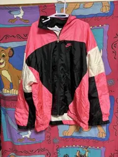 Nike ナイロンジャケット ピンク/黒/白