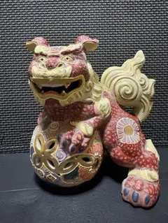 陶器 獅子像 2体セット - メルカリ