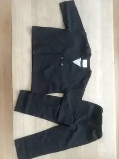 rizière 黒 スーツ ジャケットとパンツ 110
