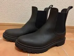 ブラック ラバー チェルシーブーツ