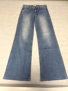 YANUK ヤヌーク ブーツカットデニム 24インチ ライトブルー