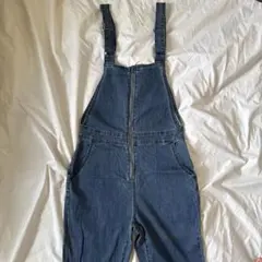 デニムサロペット ジッパー付き