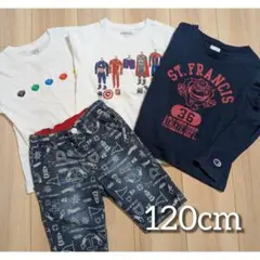 ユニクロ HusHusH チャンピオンTシャツ ハーフデニム 120㎝まとめ売り