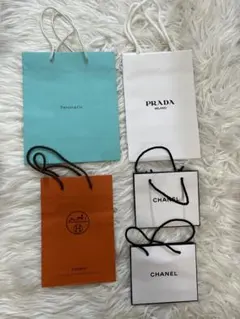 ハイブランド紙袋♡ショッパー♡まとめ♡エルメス　ティファニー  プラダ　シャネル