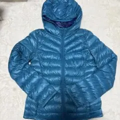 UNIQLO ユニクロ プレミアムダウン水色 y2k フード付き