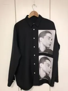韓国ブランド　モードプリントロングシャツのサムネイル