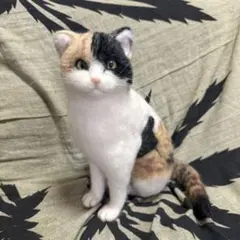 羊毛フェルト 猫 木製フレーム 壁掛け | Mercari