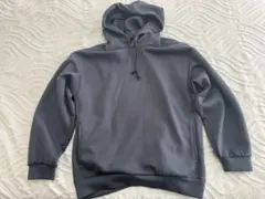 GU ネイビー フード 付き パーカー メンズ Lサイズ 春服 秋服