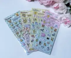 ポケモン　プチプチシール3·4　4種類セット　ポケットモンスター　ぷっくり