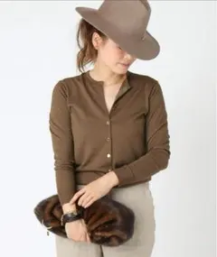 ★美品★MUSE de Deuxieme classeニットカーディガン36BR