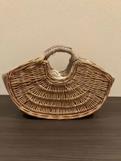 anuans エコレザーコンビカゴバッグ - メルカリ