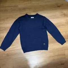 BILLABONG ネイビー クルーネックセーター　Lのサムネイル