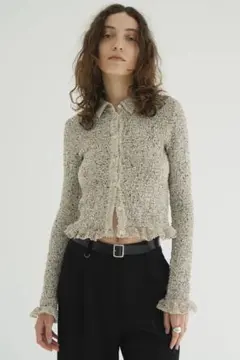 jackさん専用新品タグ付きMIX MESH GATHER SHIRT S 2026年最新】ClANE mix mesh gatherの人気アイテム - メルカリ