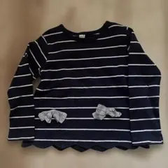 après les cours ボーダーカットソー小さめ110