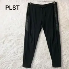 PLST スーパーストレッチジョガーパンツ ブラック M