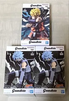 NARUTO】うずまきナルト＆はたけカカシ フィギュア③個セット - メルカリ