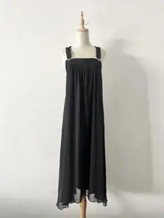 【美品】LASUD レースアップ デザイン ジャンパースカート