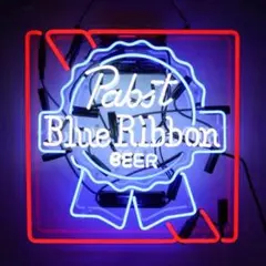 Pabst Blue Ribbon パブストネオン看板 PABST BLUE RIBBON LED ロープ ネオンサイン ボトルキャップ