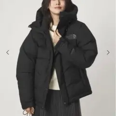美品〉ザノースフェイス・ブラック ベビーカバー付きダウンジャケット 