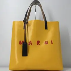 マルニ MARNI トートバッグ ショッピングバッグ PVC イエロー