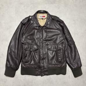 【archive】フライトジャケット　本革　レザー　L A-2 短丈　ボンバー