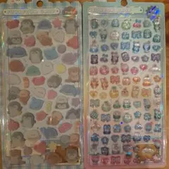 ボンボンドロップシール　めろめろぼんぼんミニ　フワフワドロップ海の生き物　2枚組