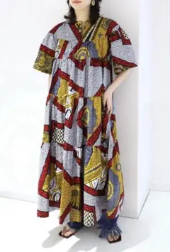 ◾️CITYSHOP アフリカンバティックドレス◾️ odilejacobs シティ CITYSHOP（シティーショップ）の「AFRICAN WAX PRINT DRESS
