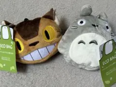ジブリ となりのトトロ トトロ&ネコバス エコバッグ 2個セットのサムネイル