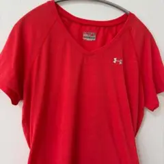 【UNDER ARMOUR】アンダーアーマー Vネック Tシャツ ヒートギア M