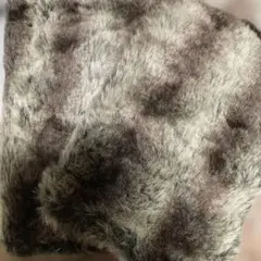 ファー素材 レッグウォーマー グレー未使用訳あり