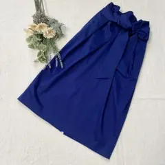 《美品 ガリャルダガランテ》ウエストリボン スカート ブルー Sサイズ