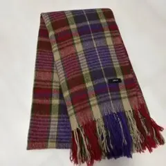 COMME CA ISM チェック柄ストール 大判 ストール マフラー ピンク