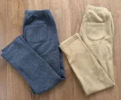 【2枚組】ユニクロ　フリース　レギンス　120