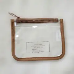 フランフラン　プリローダティッシュケース(ロゴ入りミラー付き)