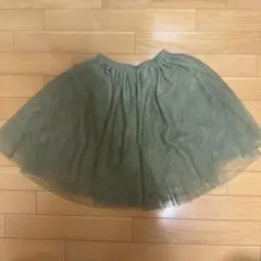 チュールスカート　カーキ　C•O•L•Z•A M