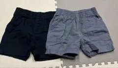 ハーフパンツ 2枚セット ネイビー グレー