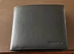二つ折り財布 黒 ほぼ未使用 ecoofee カード収納多数のサムネイル