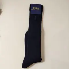 62　ラルフローレン　ハイソックス　濃紺