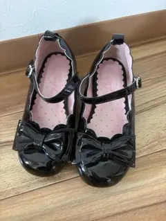 any fam 黒リボン フォーマルシューズ 18cm