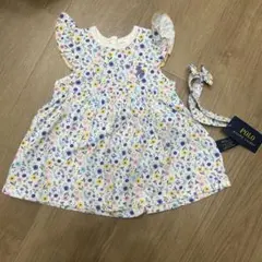 70-80cmラルフローレン 花柄ワンピース