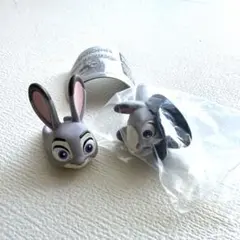Zootopia ファッションリング　ジュディ・ホップス2つセット