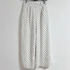 【INGNI】ドット柄 ワイドパンツ イージーパンツ M