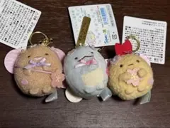 【3個セット】新品　すみっコぐらし　桜の妖精　ぶらさげぬいぐるみ