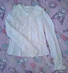 Angelic Pretty♡長袖リボンレースブラウス♡白のサムネイル
