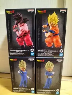 ドラゴンボールスピリットフリックス　フィギュア 4種セット　未開封のサムネイル