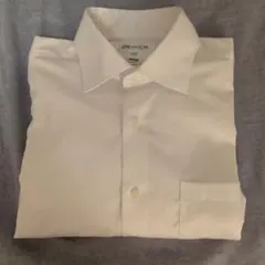 ORIHICA　スーパーノンアイロンシャツ　ワイドカラー　Mサイズ　無地ホワイト