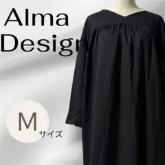 Alma Design アルマデザイン ロングワンピース ブラック M【23】