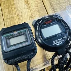 SEIKO ALBA ストップウォッチ2個セット
